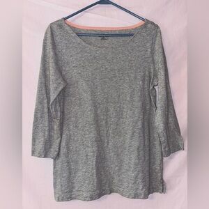 Merona Heather Gray Long Sleeve Top
